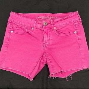 American Eagle Outfitters Hot Pink Jean Shorts